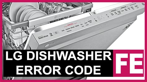 lg dishwasher error ae|How to Fix the LG Dishwasher AE Error Code